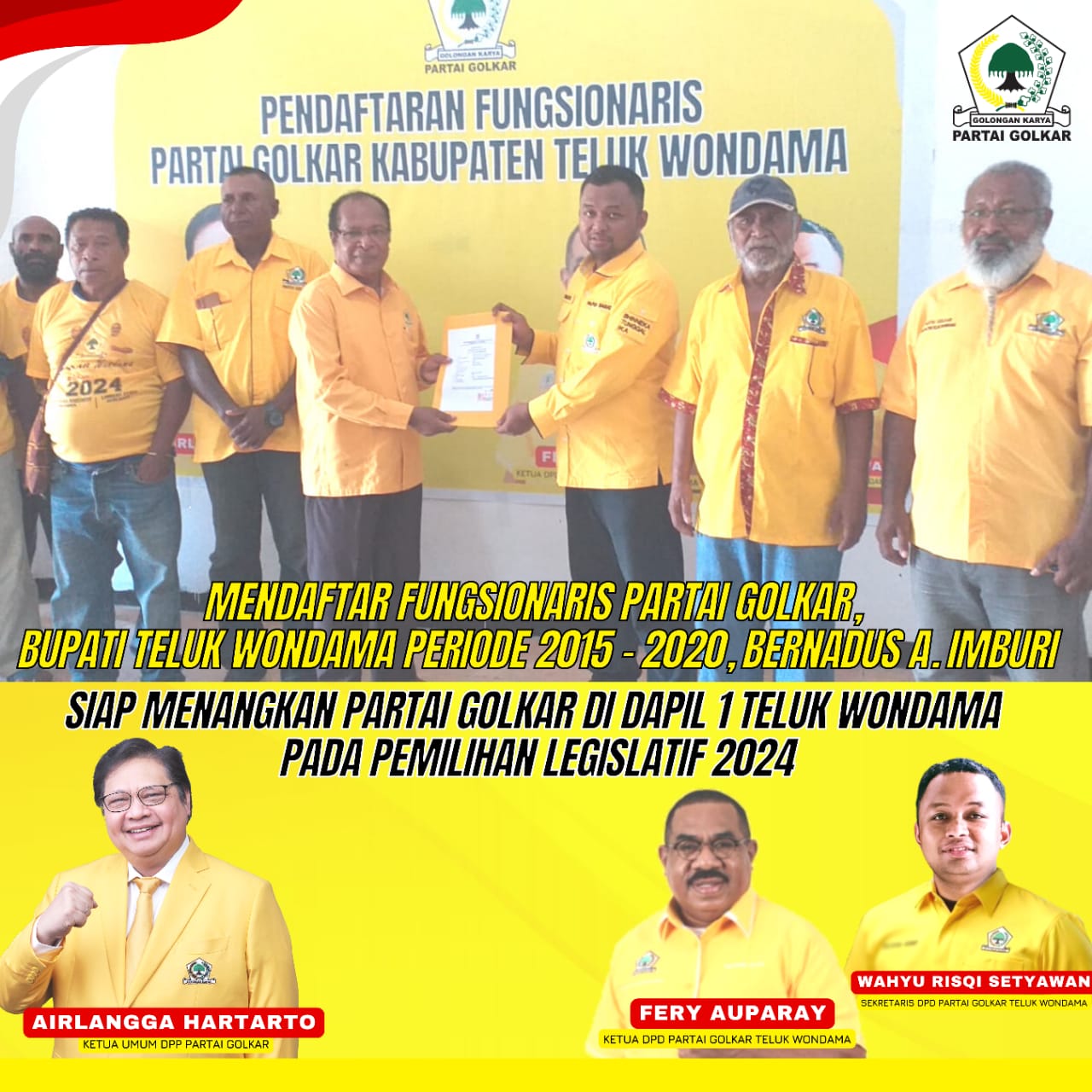 DPD Golkar Kabupaten Teluk Wondama  - (Ada 0 foto)